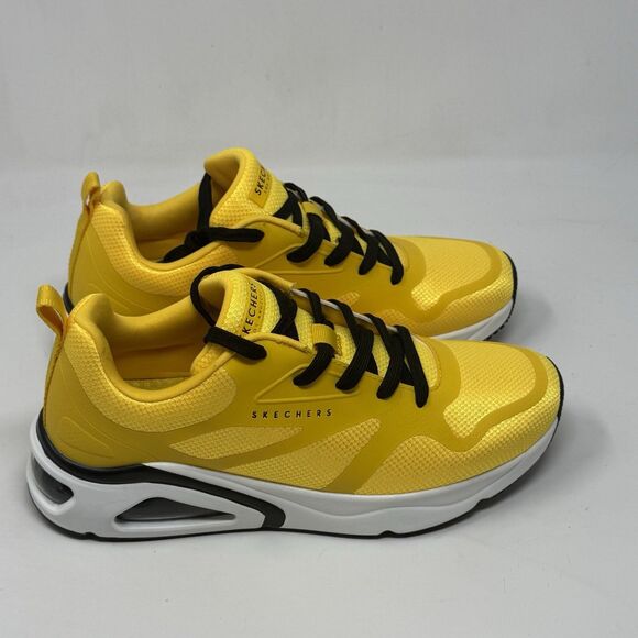 Skechers Tres Air Uno Revolution-Airy Sneakers Mens 8 Yellow Running Shoes - Picture 3 of 15